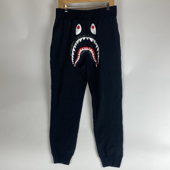 Bape Shark Slim Sweatpants Black - Men’s size Medium
